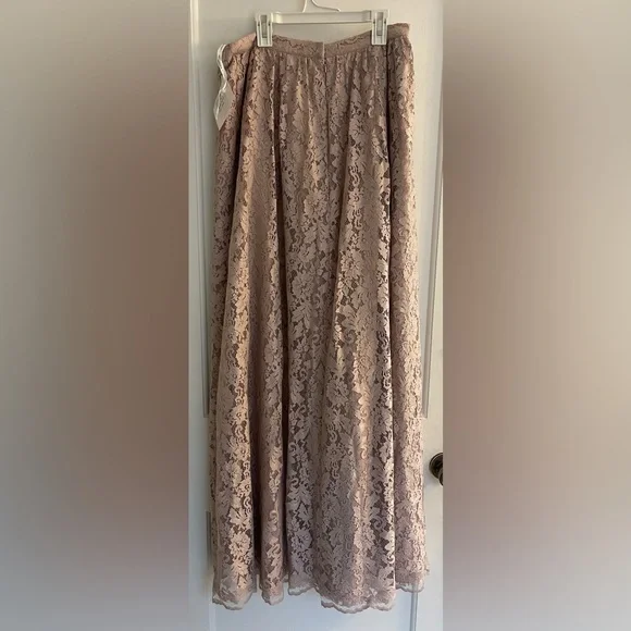 Watters & Watters Blush 80202 Acacia Long Lace Separate Skirt Size 10 (NWT)